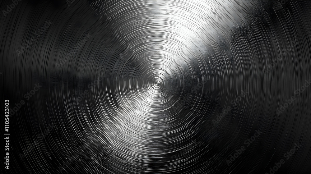 Circular Abstract Background with Black and White Gradient Circular Abstract Background with Black and White Gradient