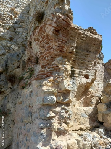 Ancient ruins of Kos, Greece under clear sunny sky