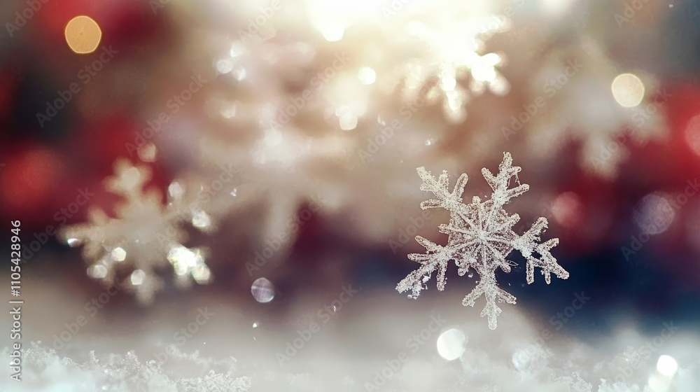 Christmas Magic Sparkling Snowflakes and Festive Bokeh Effects, Perfect for Winter Holiday Design Christmas Magic Sparkling Snowflakes and Festive Bokeh Effects, Perfect for Winter Holiday Design