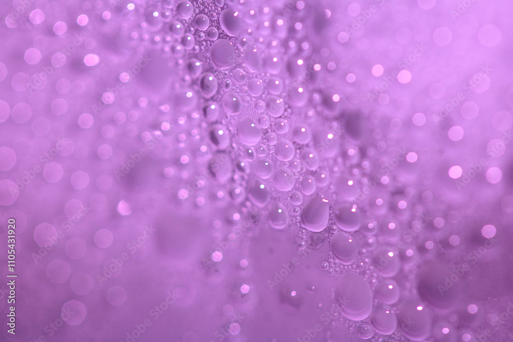 Tiny Bubbles on a Colour Background Condensation Pink Steam Water