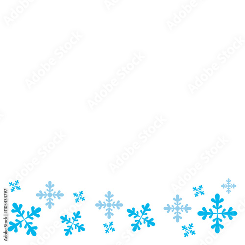 Christmas Snowflakes Footer