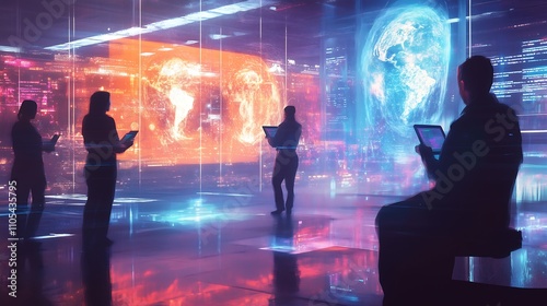 Futuristic Digital Teamwork in a Virtual Hologram Environment