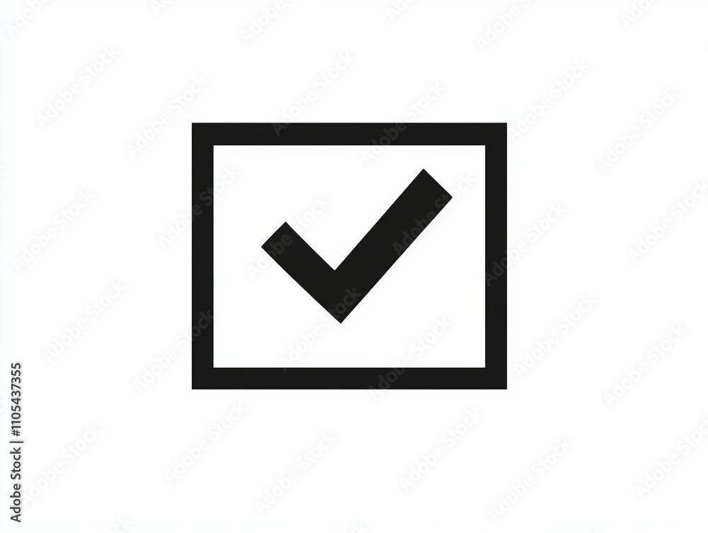 Stylish and Simple Check Mark Icon - A Modern Graphic Design Element Stylish and Simple Check Mark Icon - A Modern Graphic Design Element