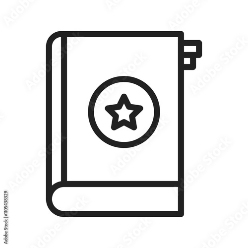 Journal Icon vector image. Suitable for use on web apps, mobile apps, and print media