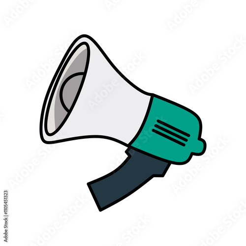 megaphone vector illustration. loudspeaker icon. Vector illustration