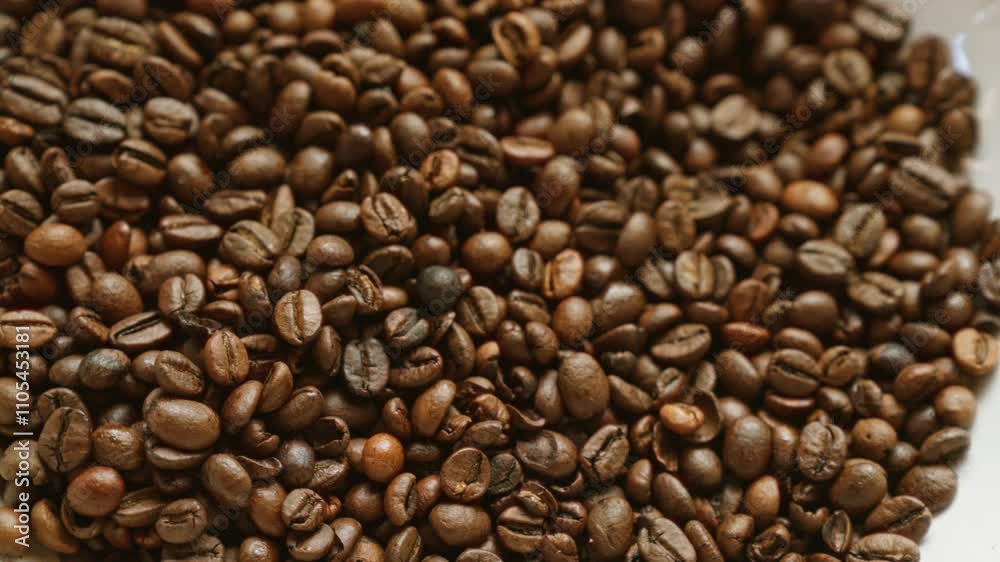 Closeup coffee beans background texture dark aromatic roasted brown Closeup coffee beans background texture dark aromatic roasted brown