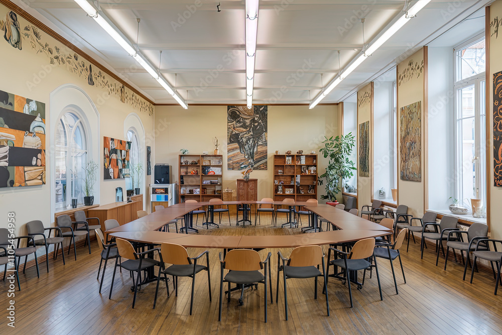 Sala de reuniones. Generado con IA Sala de reuniones. Generado con IA