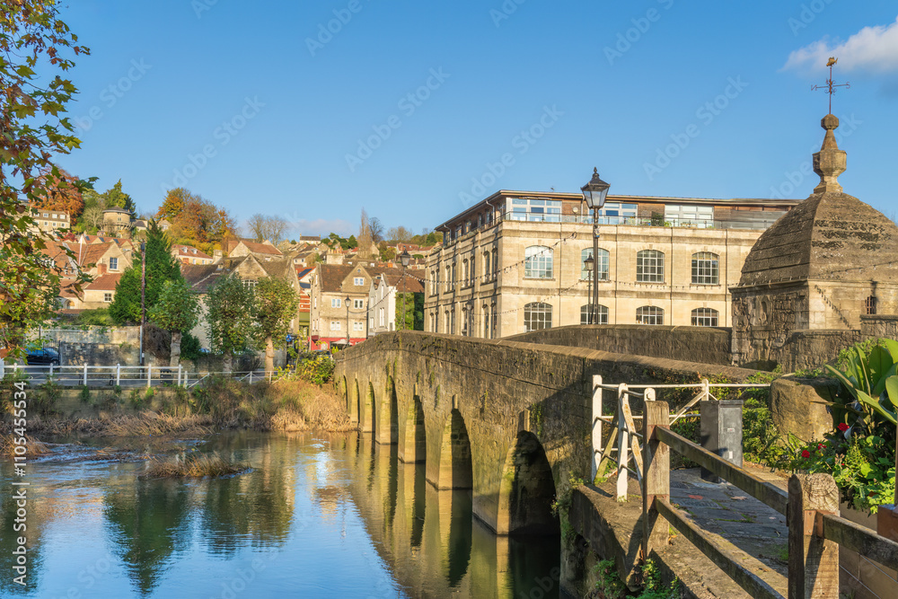 Town Bridge in Bradford on Avon in Wiltshire England Town Bridge in Bradford on Avon in Wiltshire England