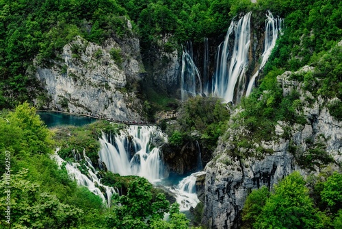 Waterfalls in Plitvice National Park