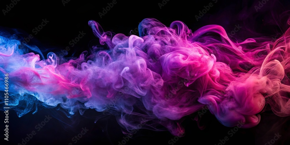 Abstract Swirling Purple and Blue Smoke Design Element Abstract Swirling Purple and Blue Smoke Design Element
