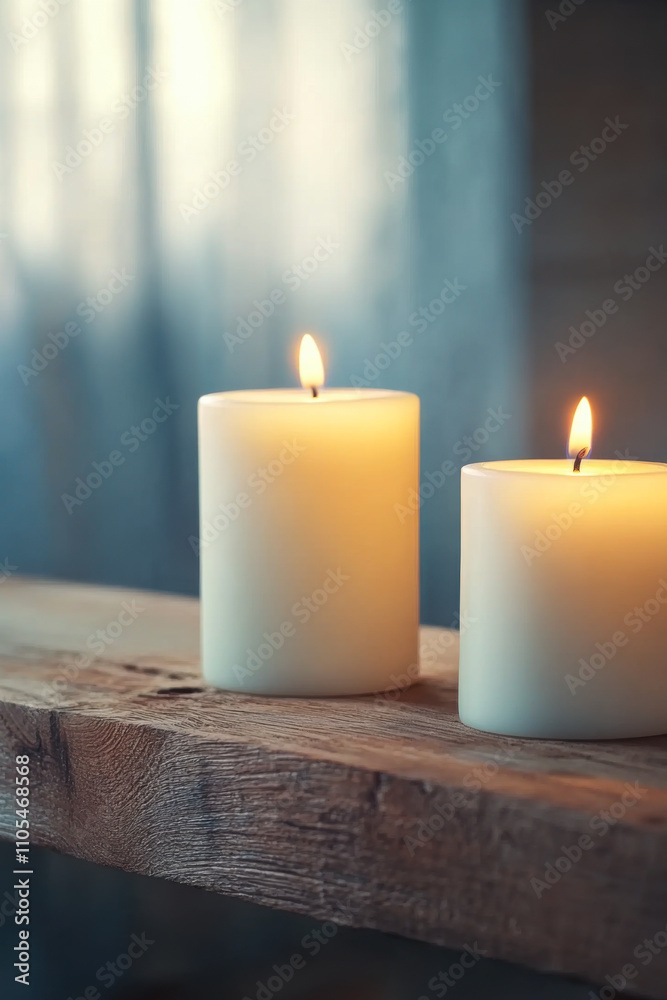 candles lit on a wooden platform candles lit on a wooden platform