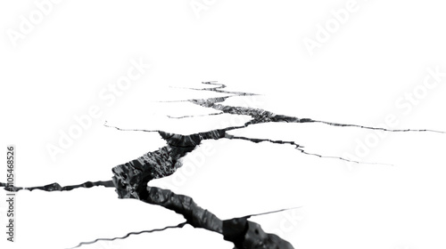 Crack in the concrete