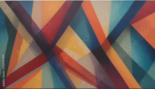 Wallpaper Mural illustrazione sfondo con elementi astratti a tema geometrico surreale Torontodigital.ca