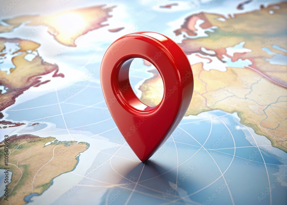 Aerial View of a Red Map Pin Dropping and Bouncing on a White Background, Highlighting Location with Geo Marker Animation for Dynamic Presentation and Visual Appeal Aerial View of a Red Map Pin Dropping and Bouncing on a White Background, Highlighting Location with Geo Marker Animation for Dynamic Presentation and Visual Appeal