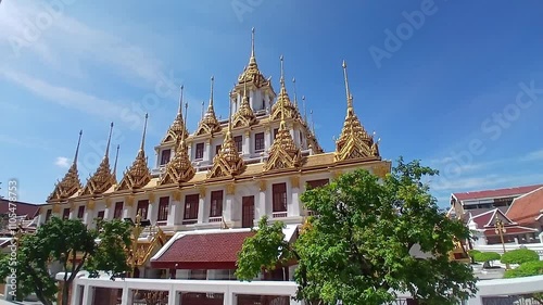 metal caltle or Loha Prasat in Wat Ratchanatdaram