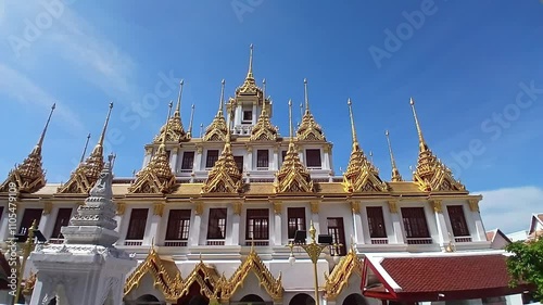 metal caltle or Loha Prasat in Wat Ratchanatdaram, middle, motion