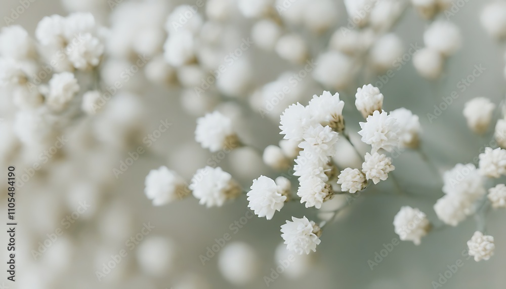Close-up of Blooming White Flowers, Fresh and Elegant Close-up of Blooming White Flowers, Fresh and Elegant