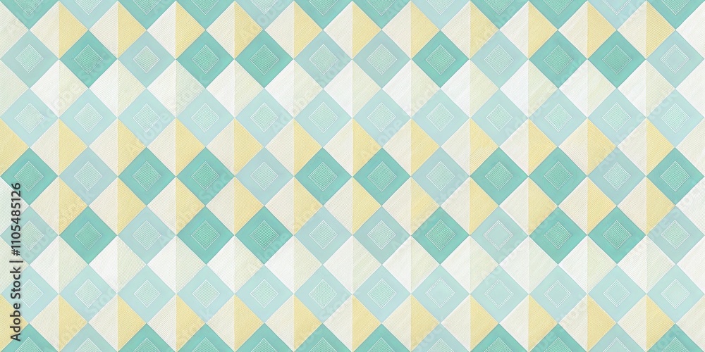 Abstract Geometric Pastel Diamond and Triangle Pattern Seamless Repeat Abstract Geometric Pastel Diamond and Triangle Pattern Seamless Repeat