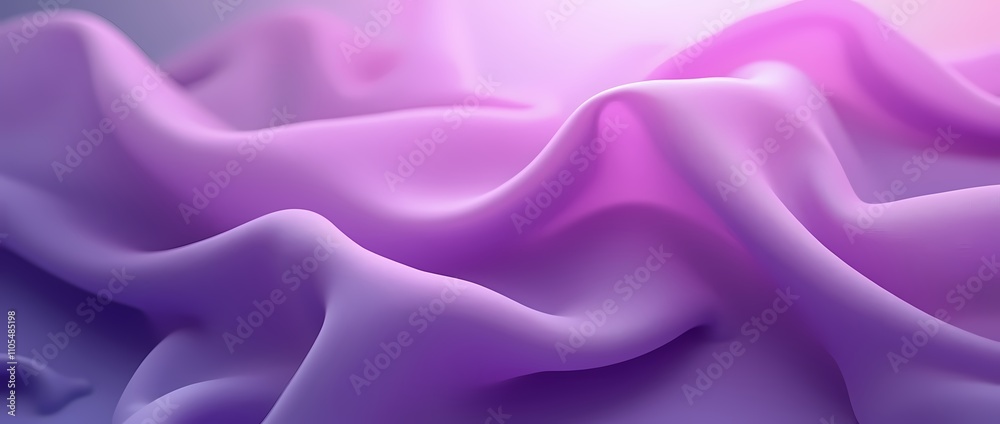 Fototapeta premium Abstract background made of translucent purple silk fabric
