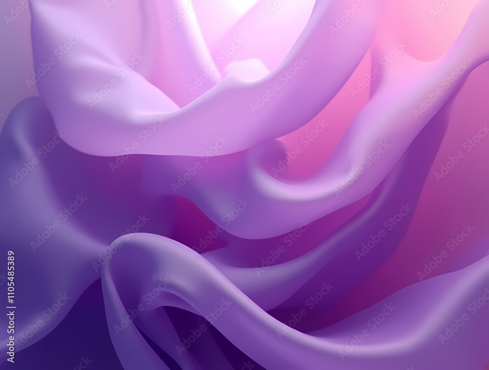 Fototapeta premium Abstract background made of translucent purple silk fabric