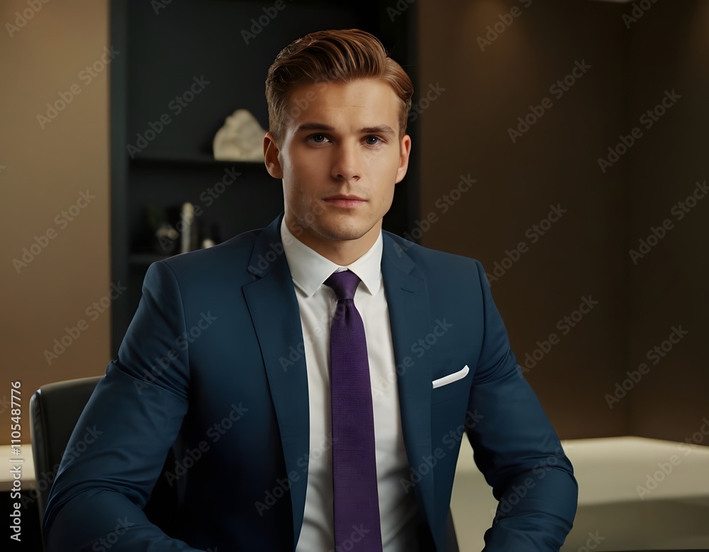 portrait of a businessman standing in the luxury office portrait of a businessman standing in the luxury office