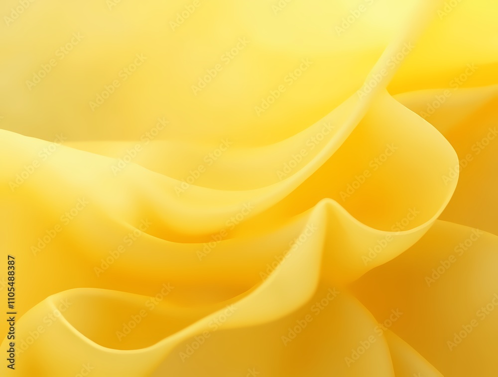 Obraz premium Abstract background made of translucent yellow silk fabric