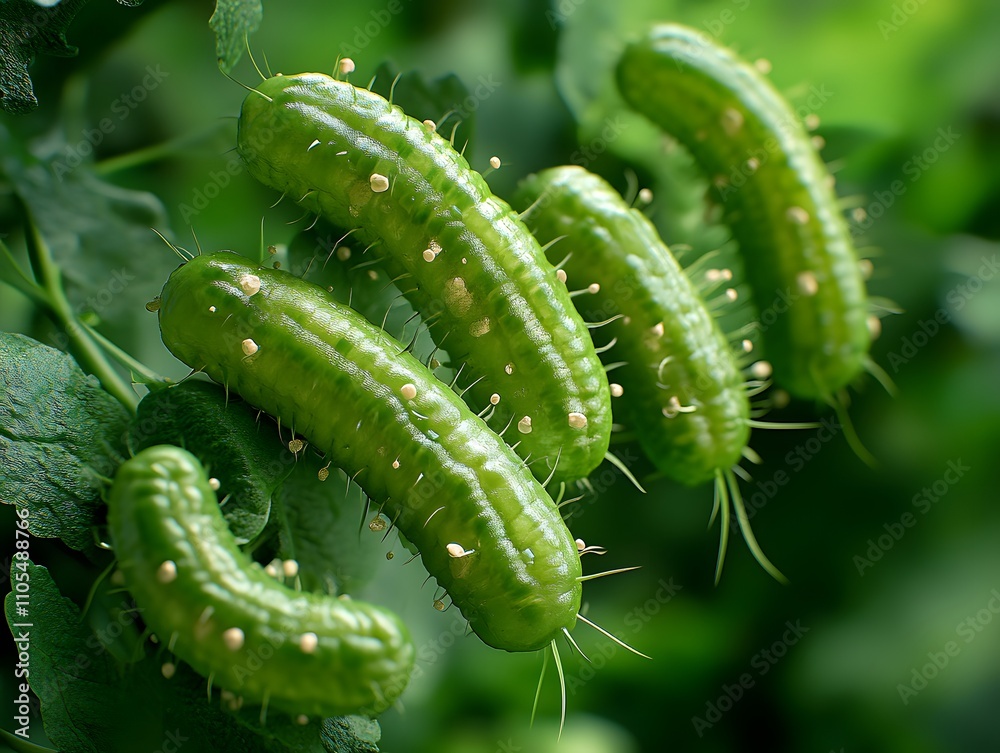 Fototapeta premium The dangerous bacteria, which appear to reflect the seriousness of potentially dangerous infectious diseases, are designed to emphasize the importance of health care through engaging visual media.