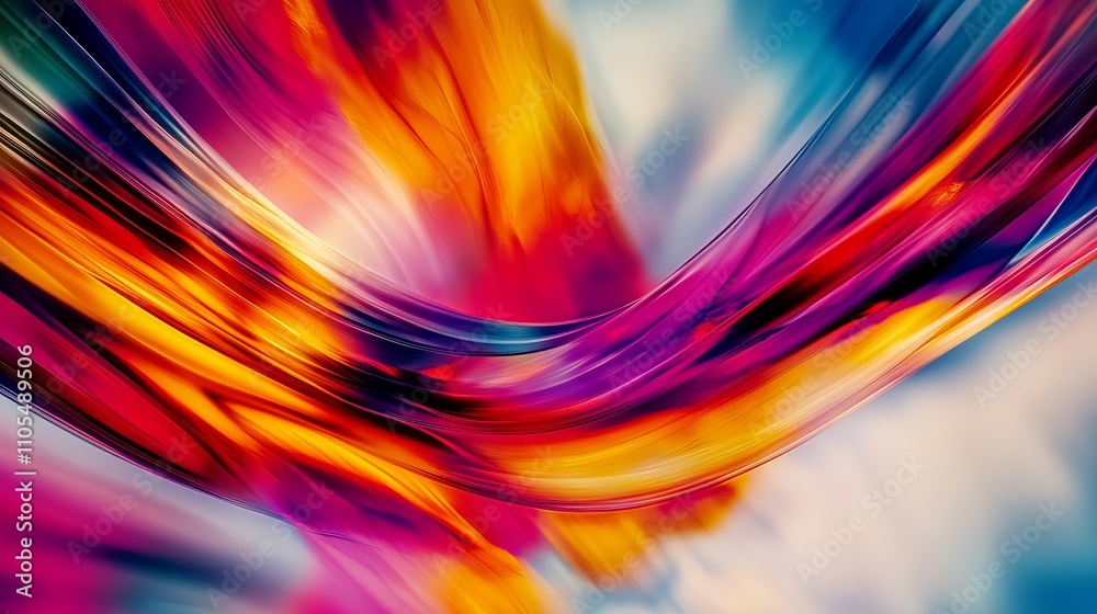 Dynamic Abstract Art with Vibrant Colors and Fluid Lines Dynamic Abstract Art with Vibrant Colors and Fluid Lines