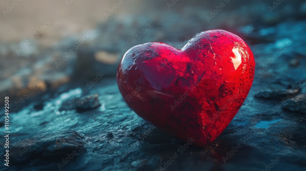 Fototapeta premium The Heart on the Ground