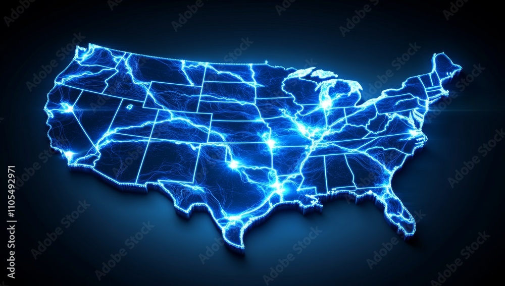 Fototapeta premium 3D yellow and blue arrows pointing upwards on dark background