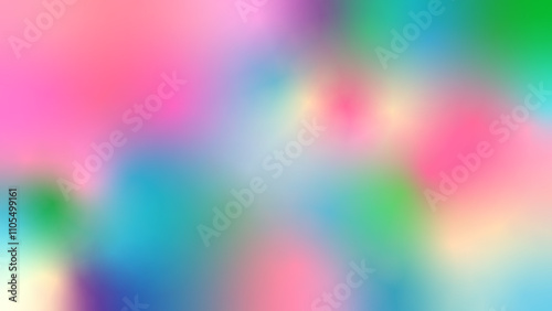 抽象的でカラフルな背景素材。ポップでカラフルなポイントグラデーション。