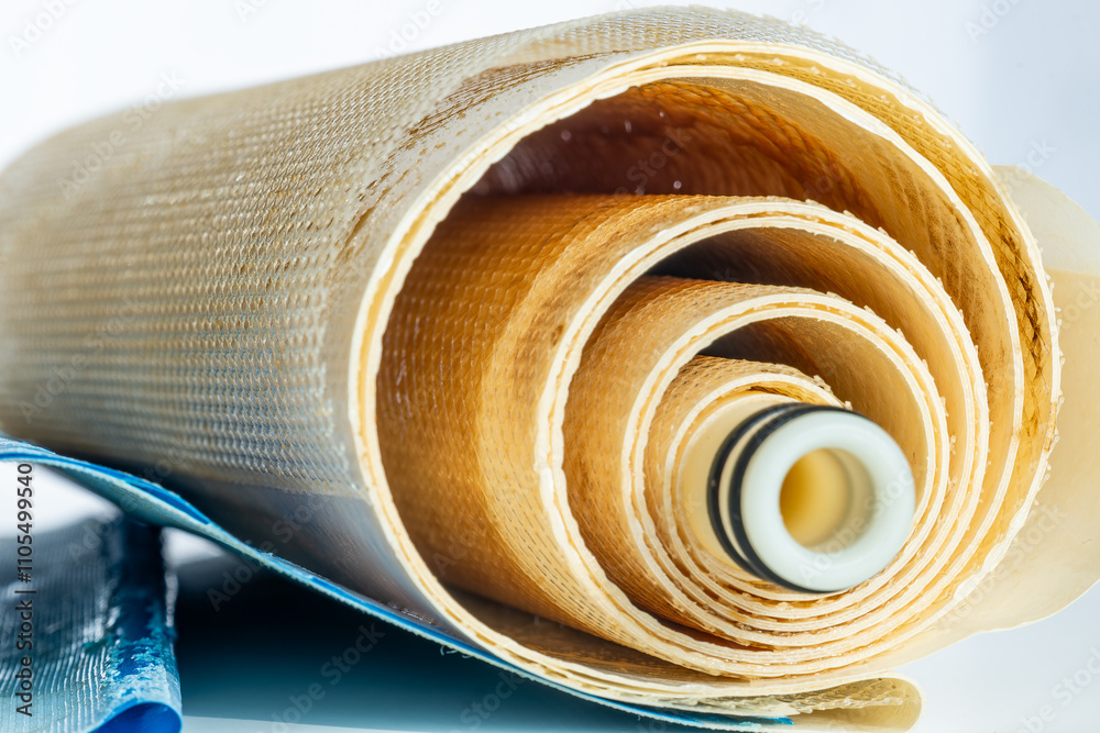 Φωτογραφία Used membrane for reverse osmosis water filtration system