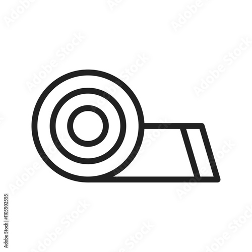 Rolling Icon vector image. Suitable for use on web apps, mobile apps, and print media.
