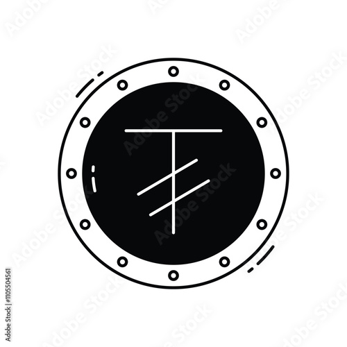 tugrik vector icon