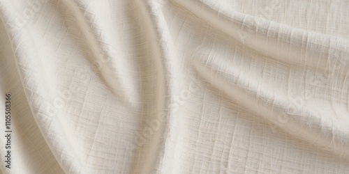beige textile texture may used as background.