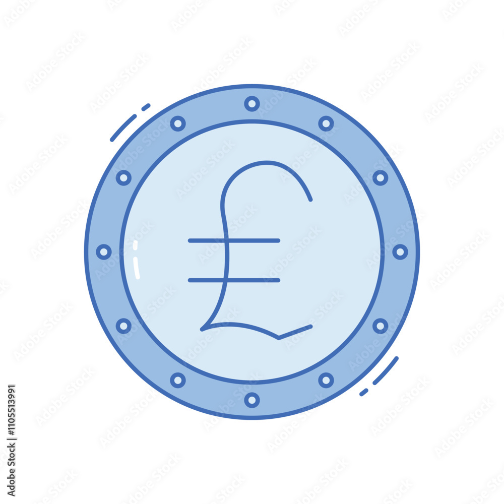 British pound vector icon