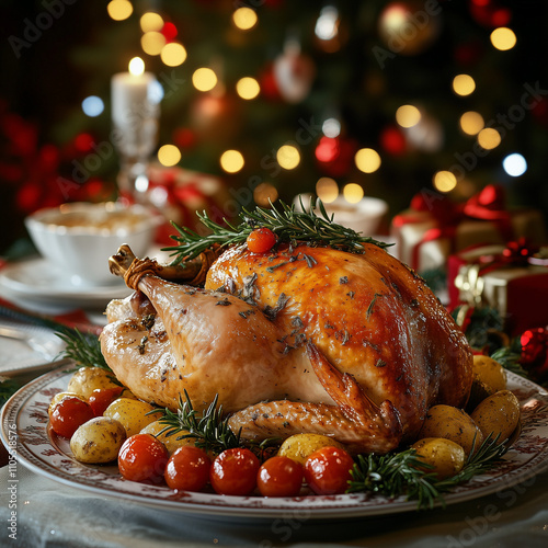 roasted chicken with vegetables