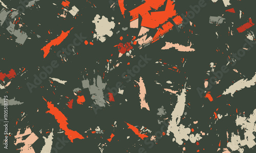Abstract colorful ink splash grunge background