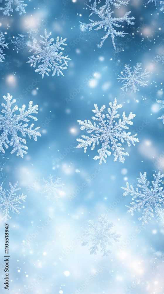 A serene winter wonderland background perfect for holiday cards, winter promotions, and cozy seasonal events, featuring delicate snowflakes in soft pastel hues. A serene winter wonderland background perfect for holiday cards, winter promotions, and cozy seasonal events, featuring delicate snowflakes in soft pastel hues.