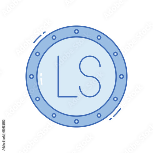 Syrian pound vector icon