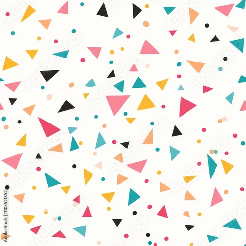 Colorful Geometric Triangle Pattern