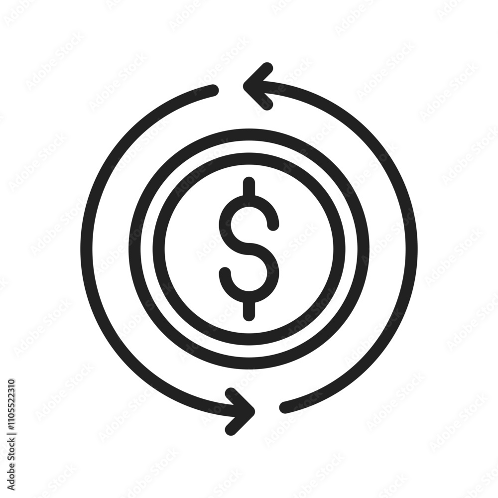 Turnover icon vector image. Suitable for use on web apps, mobile apps, and print media. Turnover icon vector image. Suitable for use on web apps, mobile apps, and print media.