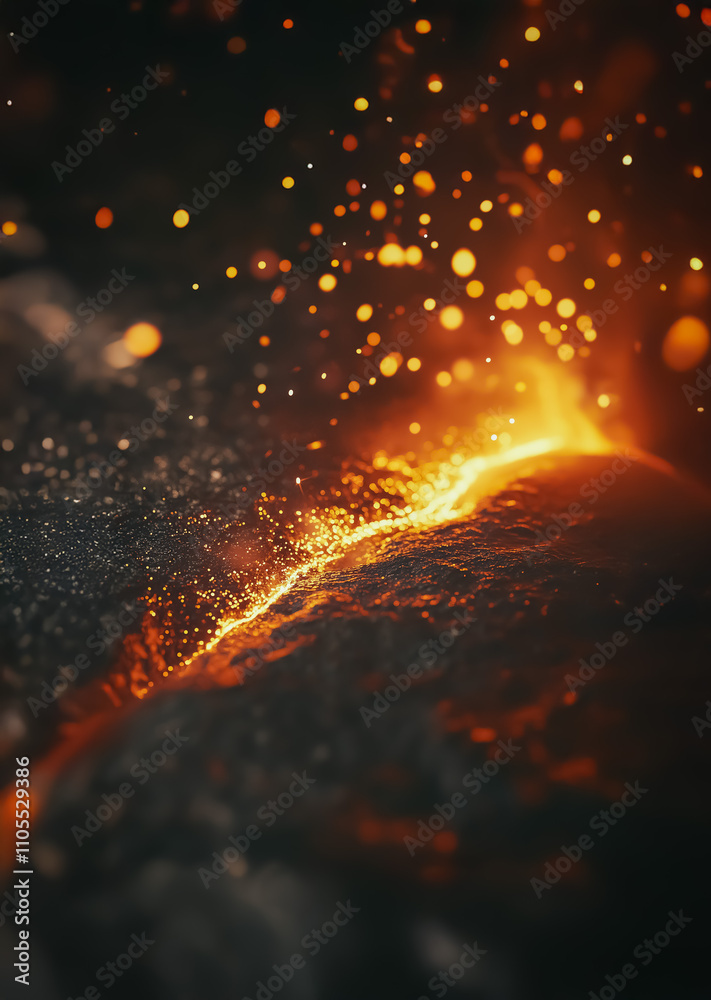 A fiery stream of molten steel is poured into a mold, emitting bright sparks and intense heat, capturing the energy and expertise of metallurgical craftsmanship. A fiery stream of molten steel is poured into a mold, emitting bright sparks and intense heat, capturing the energy and expertise of metallurgical craftsmanship.