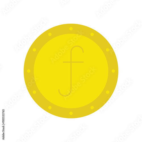Dutch guilder vector icon
