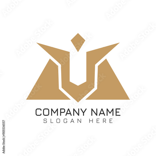 A simple abstract lion face logo, maybe suitable for your business  and brand logo