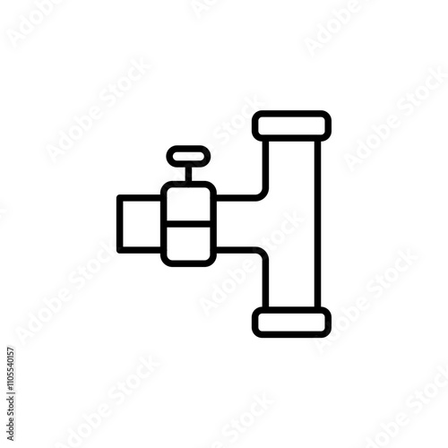 Drainage outline icons, minimalist vector illustration ,simple transparent graphic element .Isolated on white background