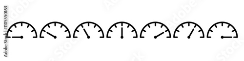 Speedometer, tachometer icon. Speed indicator sign. Internet car speed. Performance concept