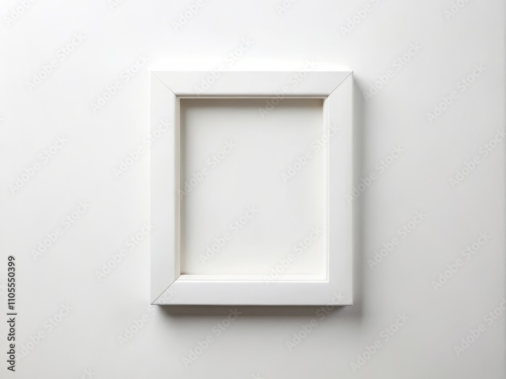 Isolated White Frame on a Pure White Background for Minimalist Conceptual Photography, Perfect for Displaying Artwork, Text, or Imagery in a Clean and Elegant Setting Isolated White Frame on a Pure White Background for Minimalist Conceptual Photography, Perfect for Displaying Artwork, Text, or Imagery in a Clean and Elegant Setting