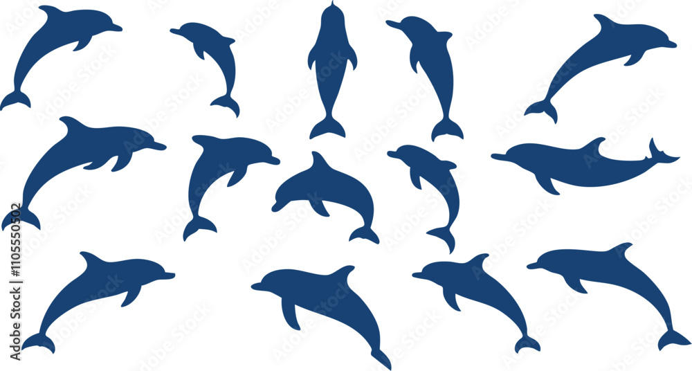 Fototapeta premium Dolphin Icon Vector Design