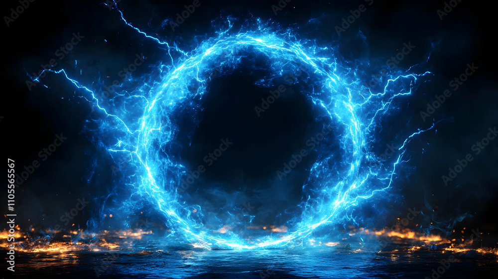 Electric Ring Energy: Plasma Arc, VFX, Abstract Electric Ring Energy: Plasma Arc, VFX, Abstract